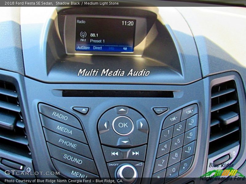 Shadow Black / Medium Light Stone 2018 Ford Fiesta SE Sedan