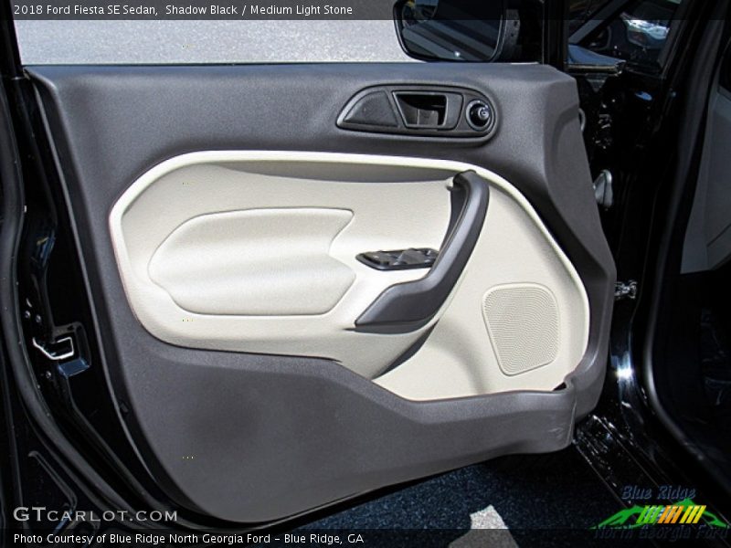 Shadow Black / Medium Light Stone 2018 Ford Fiesta SE Sedan