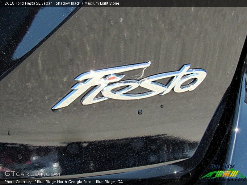 Shadow Black / Medium Light Stone 2018 Ford Fiesta SE Sedan