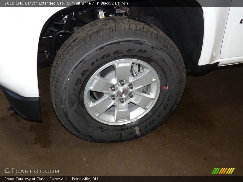 Summit White / Jet Black/Dark Ash 2018 GMC Canyon Extended Cab
