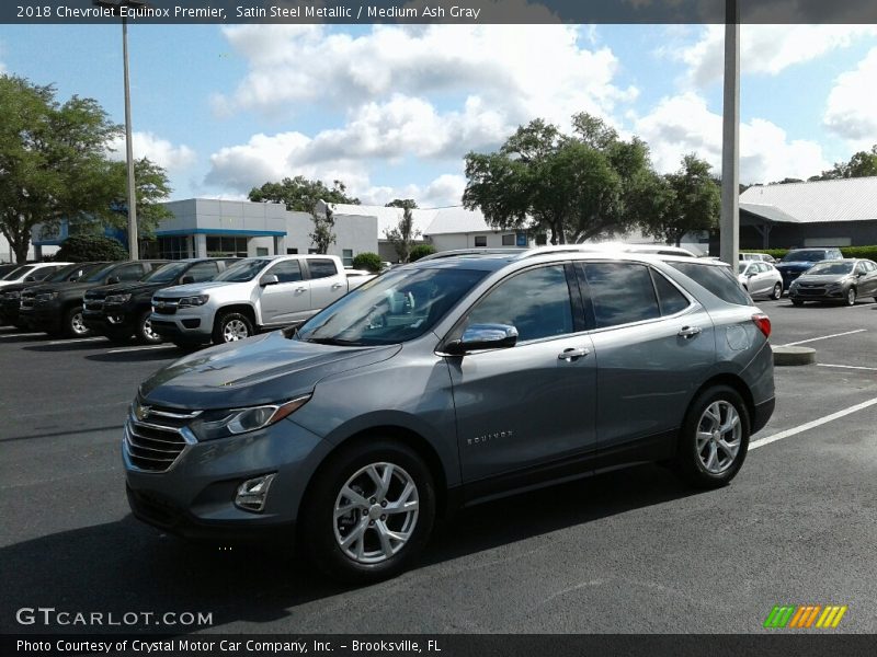 Satin Steel Metallic / Medium Ash Gray 2018 Chevrolet Equinox Premier