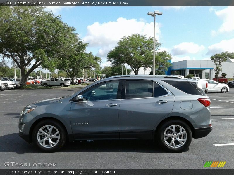 Satin Steel Metallic / Medium Ash Gray 2018 Chevrolet Equinox Premier