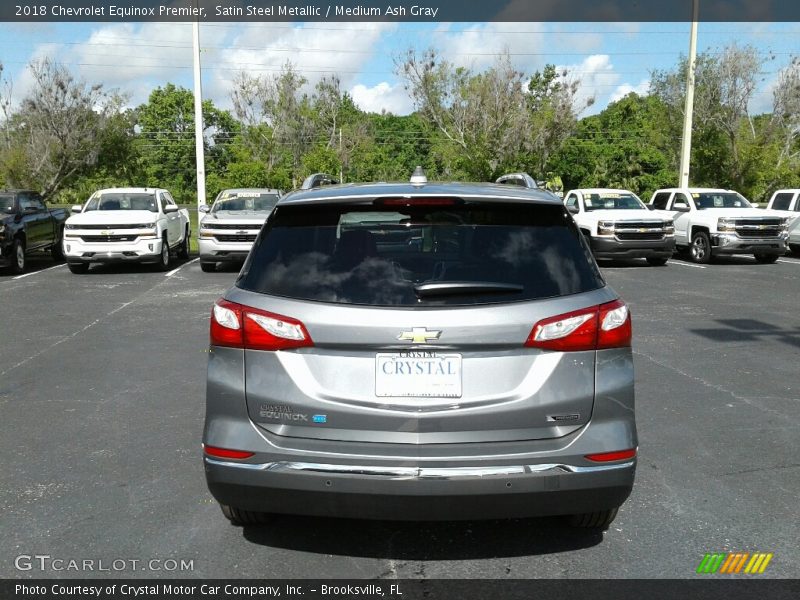 Satin Steel Metallic / Medium Ash Gray 2018 Chevrolet Equinox Premier