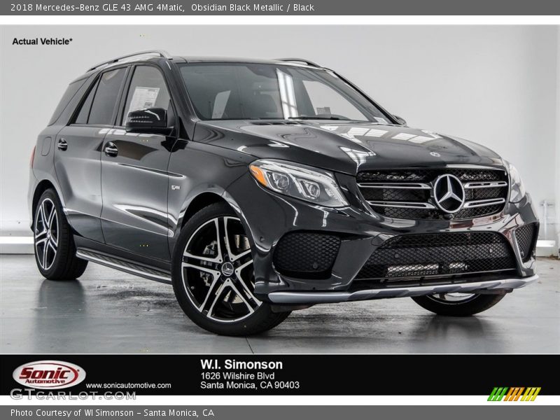 Obsidian Black Metallic / Black 2018 Mercedes-Benz GLE 43 AMG 4Matic