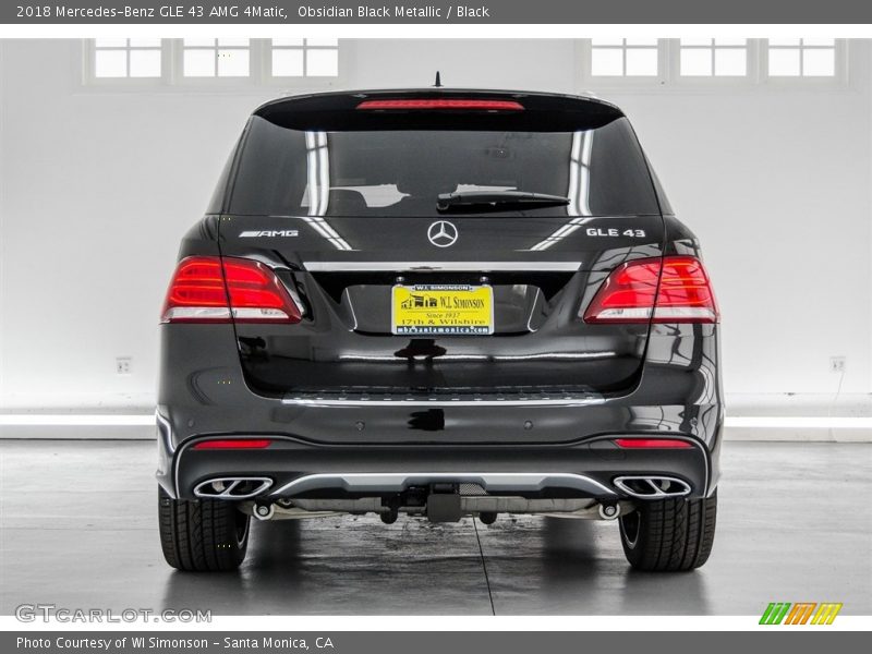 Obsidian Black Metallic / Black 2018 Mercedes-Benz GLE 43 AMG 4Matic
