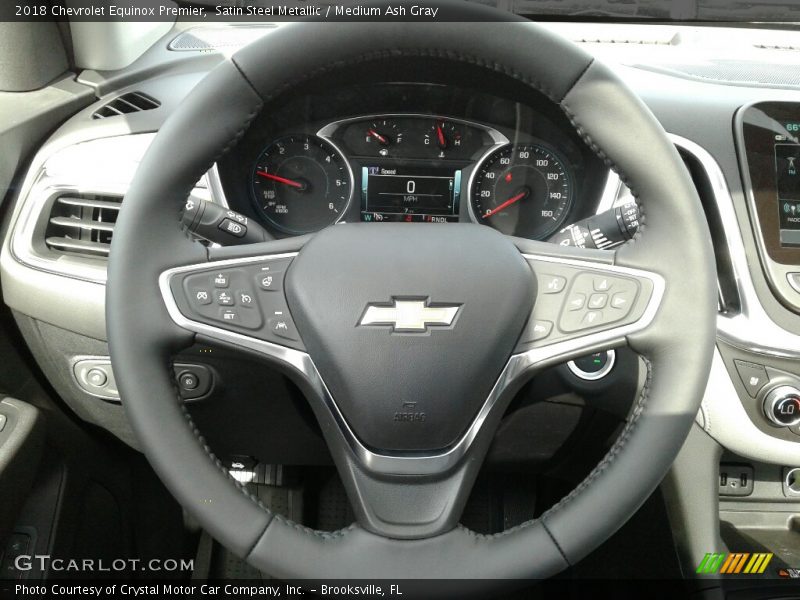 Satin Steel Metallic / Medium Ash Gray 2018 Chevrolet Equinox Premier