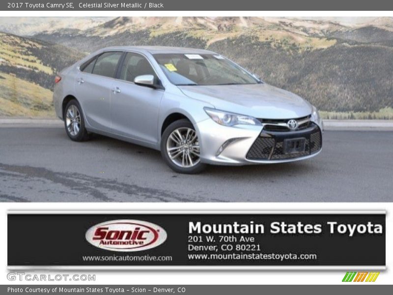 Celestial Silver Metallic / Black 2017 Toyota Camry SE