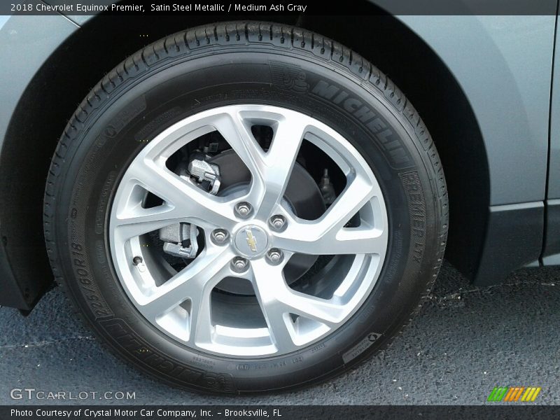 Satin Steel Metallic / Medium Ash Gray 2018 Chevrolet Equinox Premier