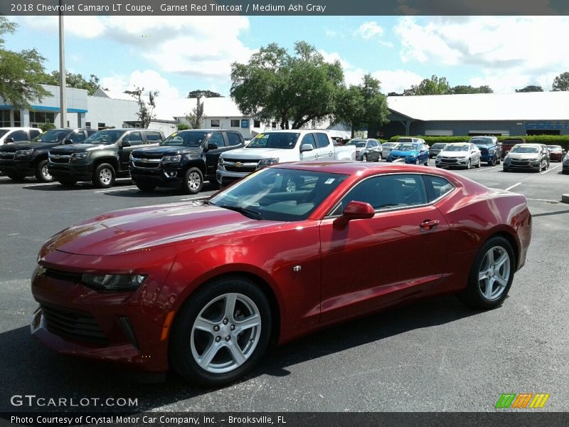 Garnet Red Tintcoat / Medium Ash Gray 2018 Chevrolet Camaro LT Coupe