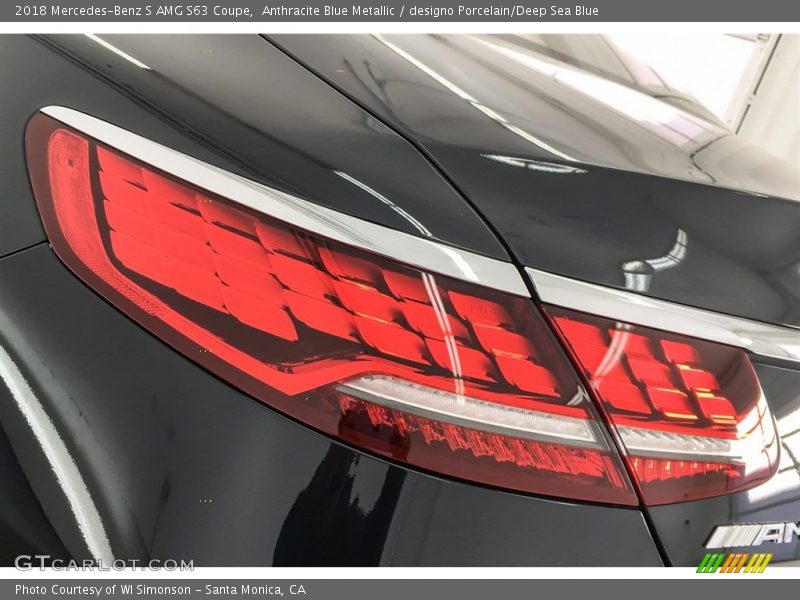 Anthracite Blue Metallic / designo Porcelain/Deep Sea Blue 2018 Mercedes-Benz S AMG S63 Coupe