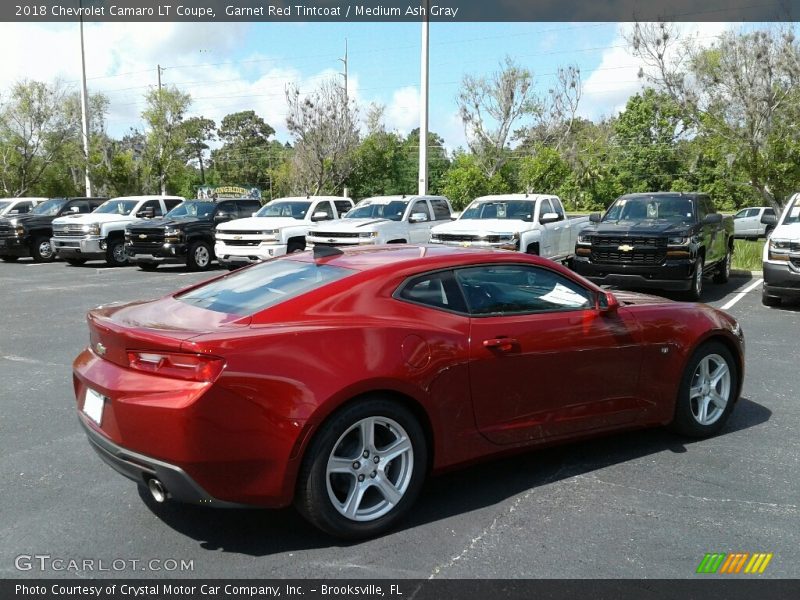 Garnet Red Tintcoat / Medium Ash Gray 2018 Chevrolet Camaro LT Coupe