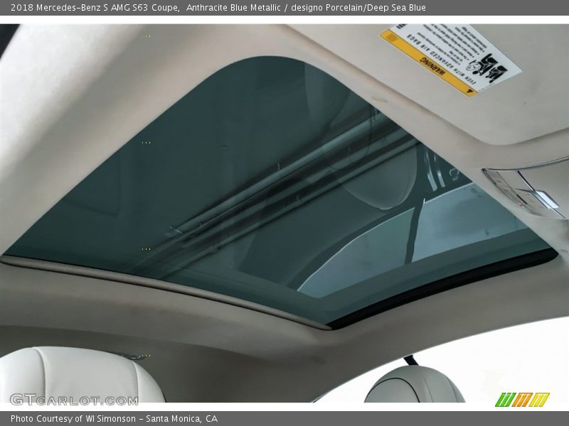 Anthracite Blue Metallic / designo Porcelain/Deep Sea Blue 2018 Mercedes-Benz S AMG S63 Coupe