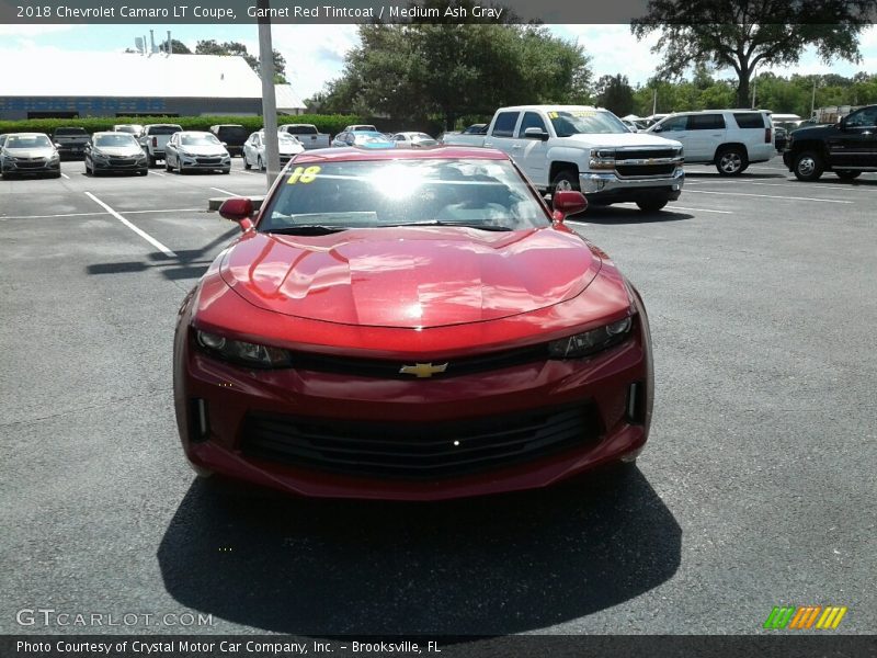 Garnet Red Tintcoat / Medium Ash Gray 2018 Chevrolet Camaro LT Coupe