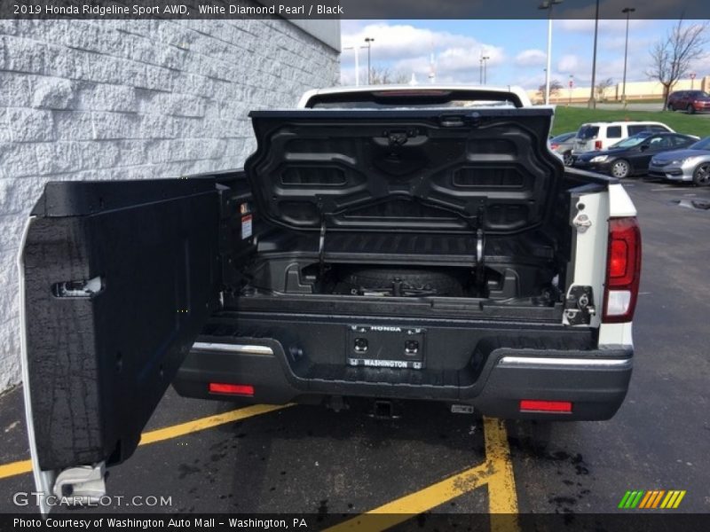 White Diamond Pearl / Black 2019 Honda Ridgeline Sport AWD