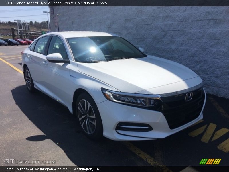 White Orchid Pearl / Ivory 2018 Honda Accord Hybrid Sedan