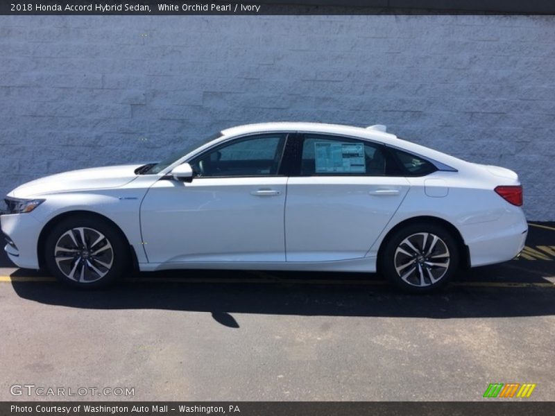 White Orchid Pearl / Ivory 2018 Honda Accord Hybrid Sedan