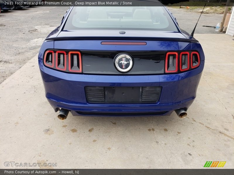 Deep Impact Blue Metallic / Stone 2013 Ford Mustang V6 Premium Coupe