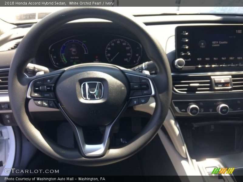 White Orchid Pearl / Ivory 2018 Honda Accord Hybrid Sedan