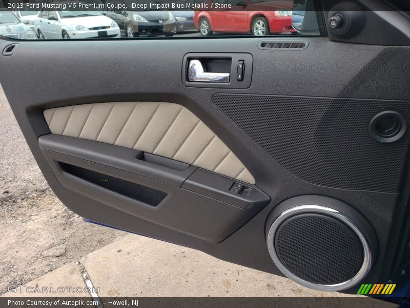 Deep Impact Blue Metallic / Stone 2013 Ford Mustang V6 Premium Coupe