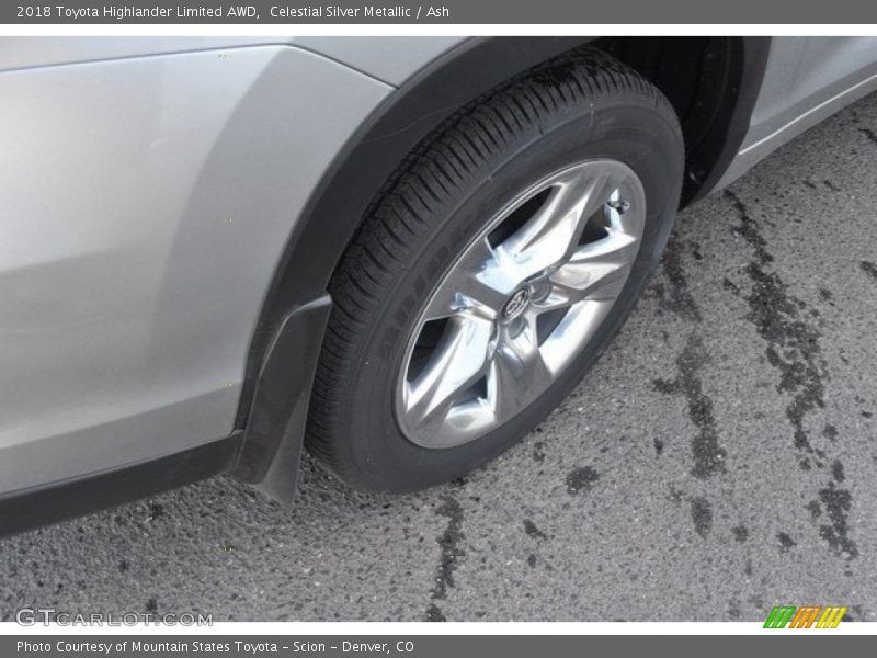 Celestial Silver Metallic / Ash 2018 Toyota Highlander Limited AWD