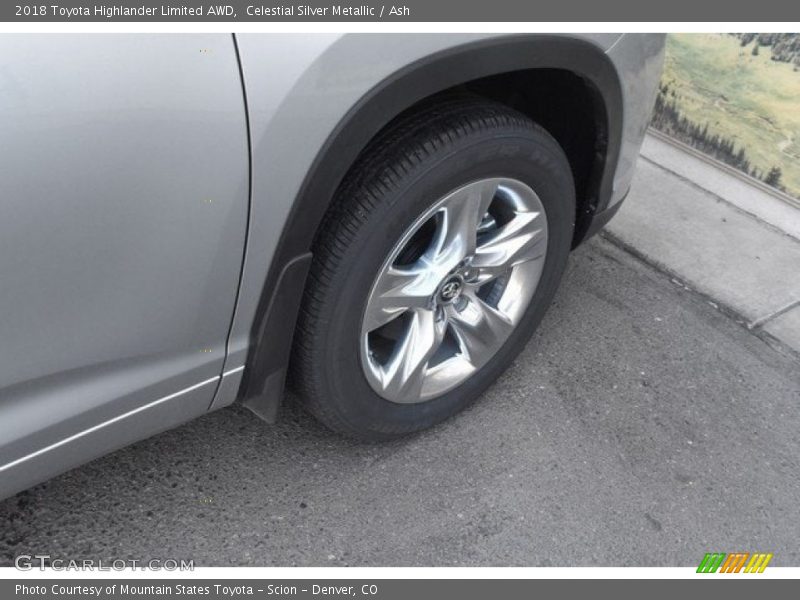 Celestial Silver Metallic / Ash 2018 Toyota Highlander Limited AWD