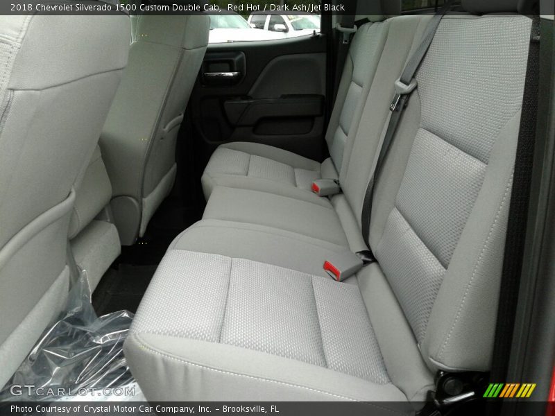 Red Hot / Dark Ash/Jet Black 2018 Chevrolet Silverado 1500 Custom Double Cab