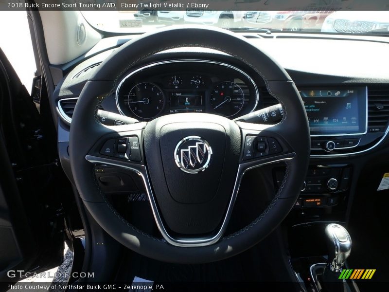Ebony Twilight Metallic / Ebony 2018 Buick Encore Sport Touring AWD