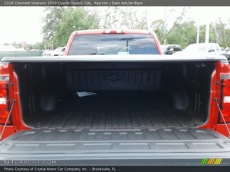 Red Hot / Dark Ash/Jet Black 2018 Chevrolet Silverado 1500 Custom Double Cab