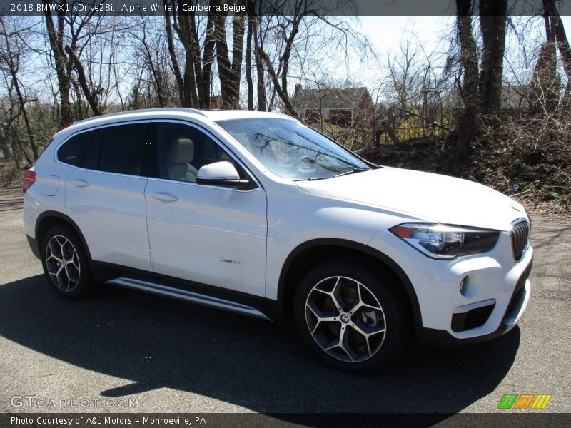 Alpine White / Canberra Beige 2018 BMW X1 xDrive28i