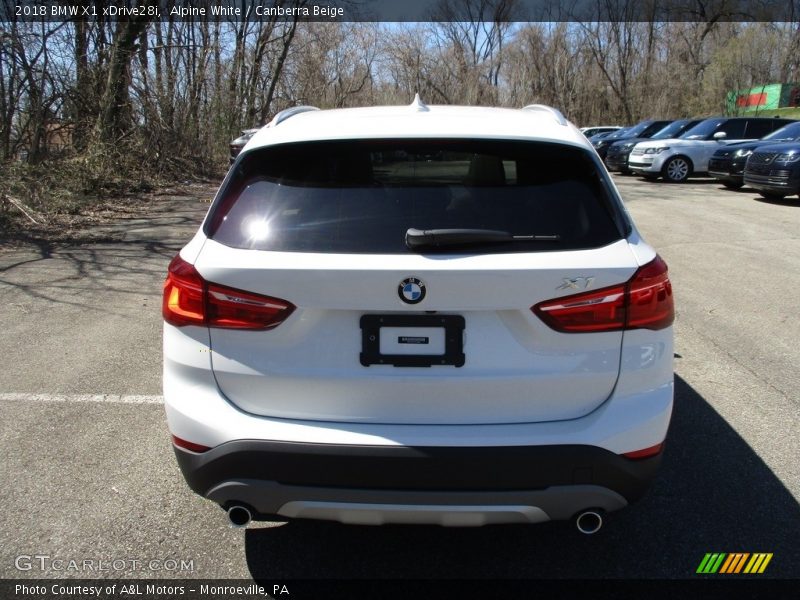 Alpine White / Canberra Beige 2018 BMW X1 xDrive28i