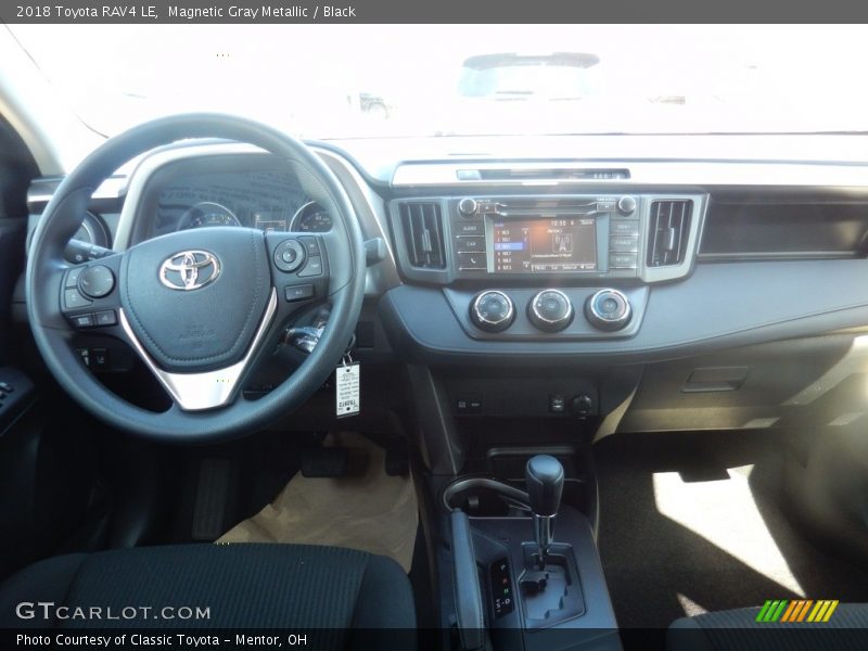 Magnetic Gray Metallic / Black 2018 Toyota RAV4 LE