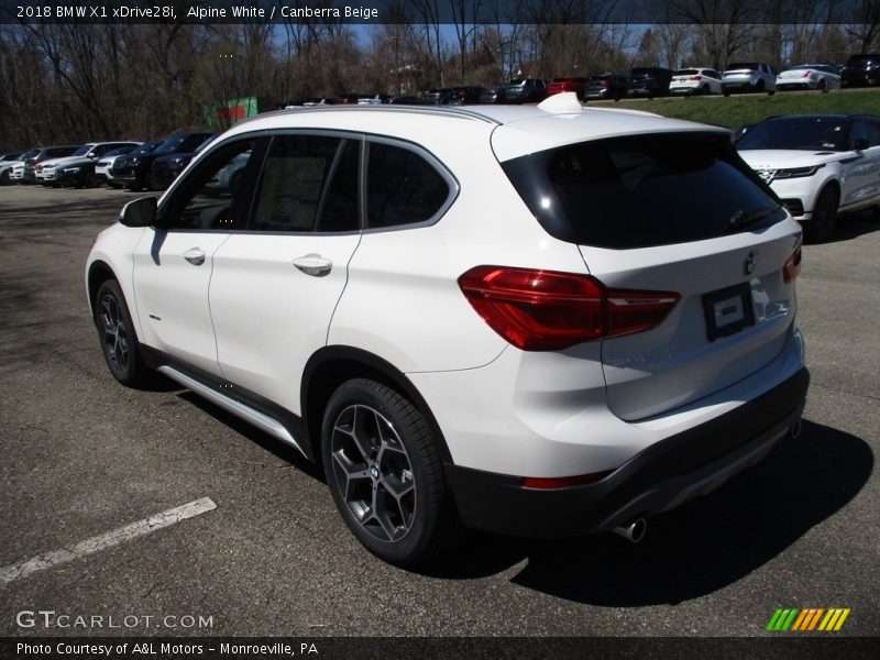 Alpine White / Canberra Beige 2018 BMW X1 xDrive28i