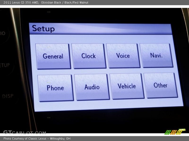 Obsidian Black / Black/Red Walnut 2011 Lexus GS 350 AWD