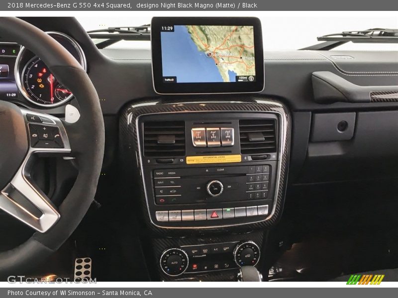 Controls of 2018 G 550 4x4 Squared