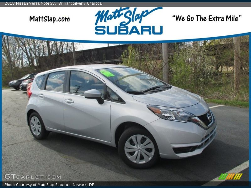 Brilliant Silver / Charcoal 2018 Nissan Versa Note SV