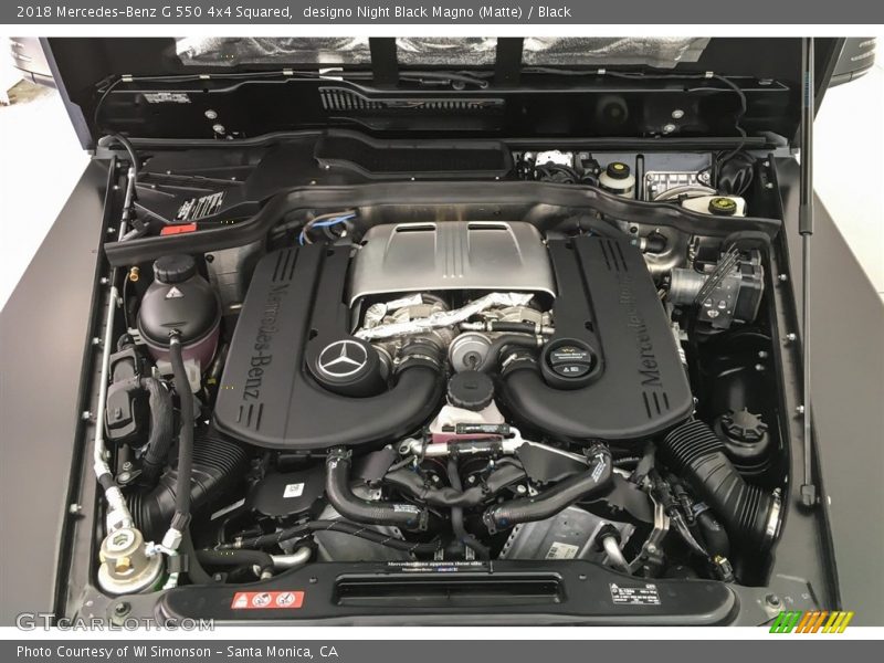  2018 G 550 4x4 Squared Engine - 5.5 Liter AMG biturbo DOHC 32-Valve VVT V8