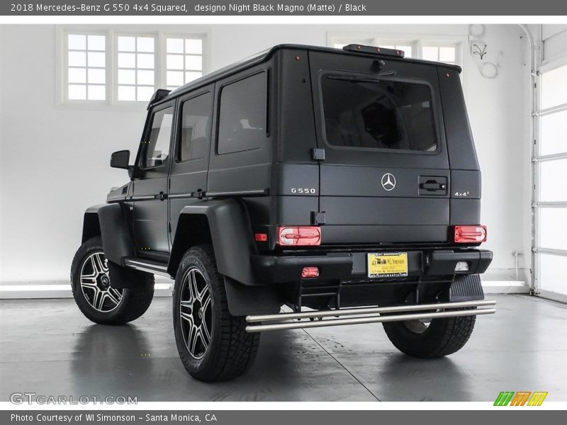 designo Night Black Magno (Matte) / Black 2018 Mercedes-Benz G 550 4x4 Squared