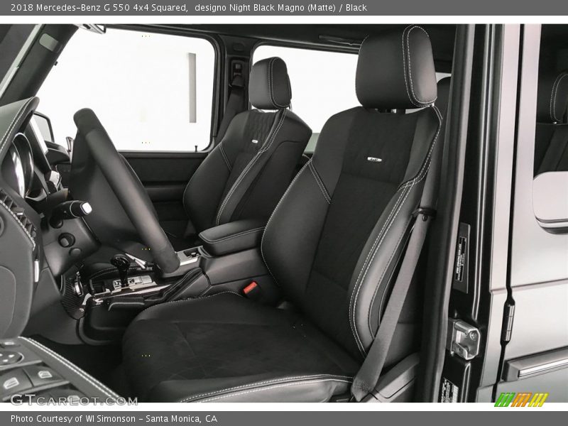Front Seat of 2018 G 550 4x4 Squared