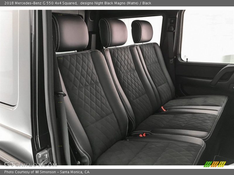 Rear Seat of 2018 G 550 4x4 Squared