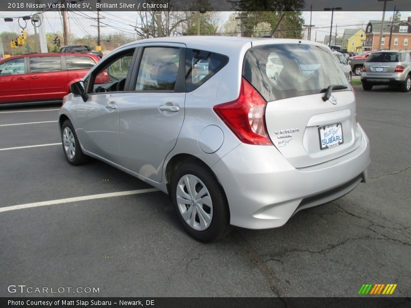 Brilliant Silver / Charcoal 2018 Nissan Versa Note SV