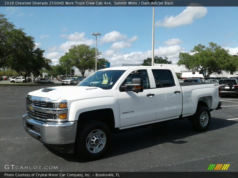 Summit White / Dark Ash/Jet Black 2018 Chevrolet Silverado 2500HD Work Truck Crew Cab 4x4