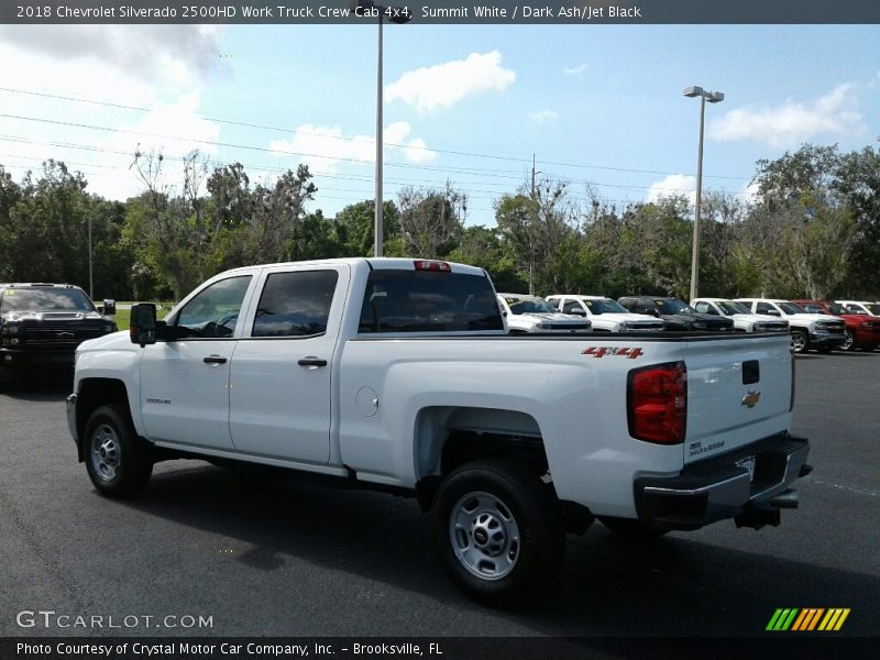 Summit White / Dark Ash/Jet Black 2018 Chevrolet Silverado 2500HD Work Truck Crew Cab 4x4