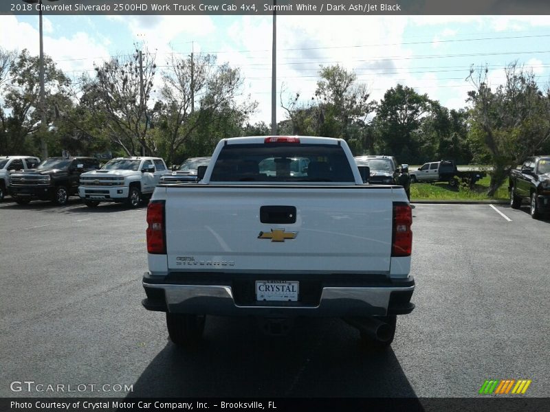 Summit White / Dark Ash/Jet Black 2018 Chevrolet Silverado 2500HD Work Truck Crew Cab 4x4