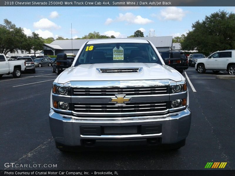 Summit White / Dark Ash/Jet Black 2018 Chevrolet Silverado 2500HD Work Truck Crew Cab 4x4
