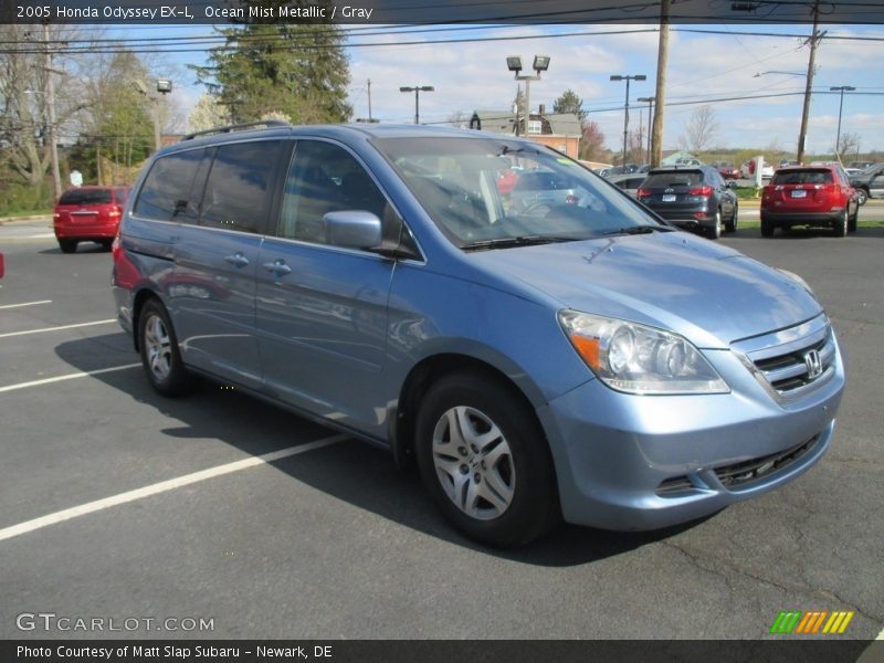 Ocean Mist Metallic / Gray 2005 Honda Odyssey EX-L