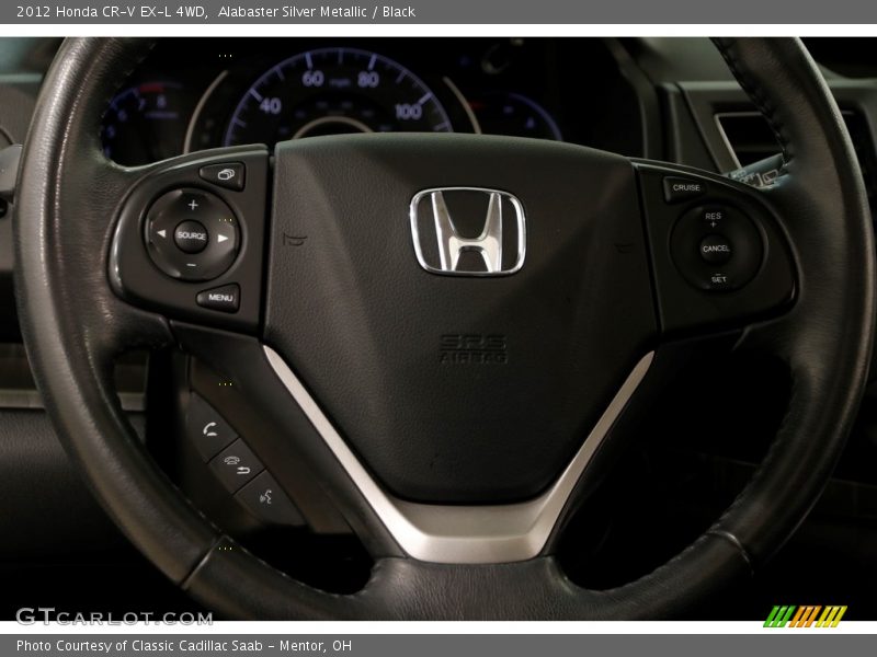 Alabaster Silver Metallic / Black 2012 Honda CR-V EX-L 4WD