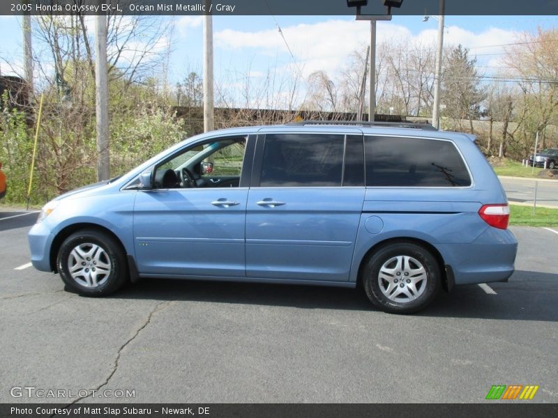 Ocean Mist Metallic / Gray 2005 Honda Odyssey EX-L