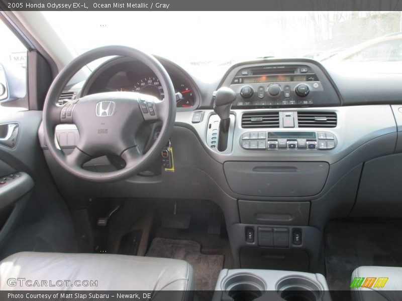 Ocean Mist Metallic / Gray 2005 Honda Odyssey EX-L