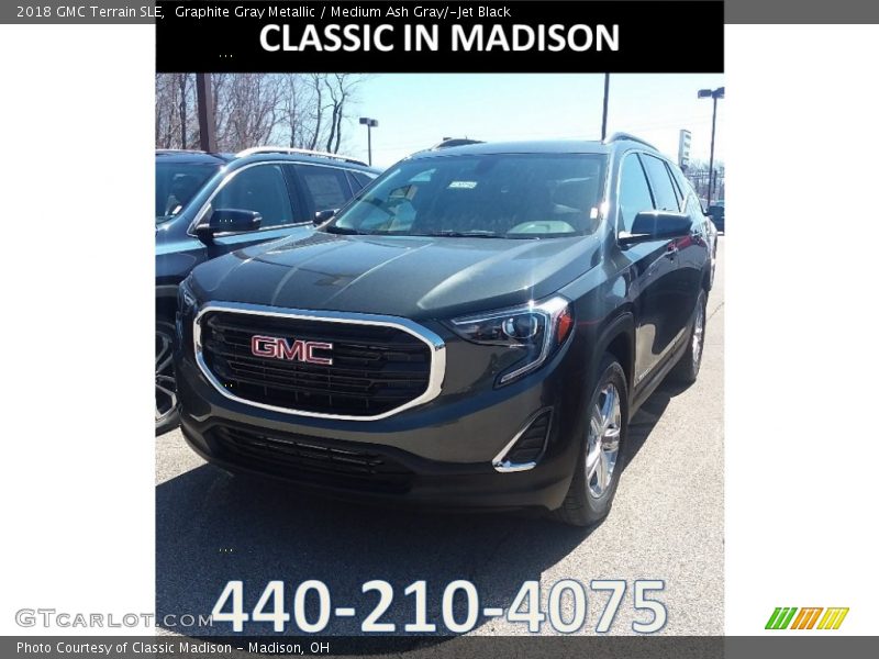 Graphite Gray Metallic / Medium Ash Gray/­Jet Black 2018 GMC Terrain SLE