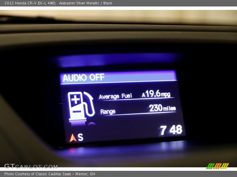 Alabaster Silver Metallic / Black 2012 Honda CR-V EX-L 4WD